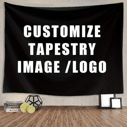 1 Custom-Made Tapestry |   Personalized Photo Tapestry, Logo Design, Oxford Fabric, Suitable For Anniversaries, Birthdays, Weddings, Mother's Day, Party Decoration, Bedroom Decoration
