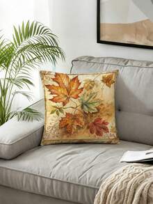 4pcs,Autumn Pumpkin Letter Set Pillow Covers,Harvest Thanksgiving Warm Orange Home Cushion,Home Decor,Thanksgiving Farmhouse Style Decorative Pillow Covers,Zipper Closure,Multiple Patterns Available,Suitable For Various Room Types - Multicolor - View 9