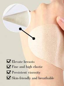 Invisible Non-Woven Breast Lift Tape, Adhesive Chest Lifting Patch, Breast Support Sticker For Dresses - Multicolor - View 3