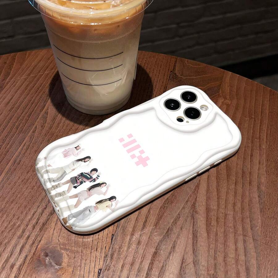 Tema de baile pastel de chicas Kpopfunda de teléfono Fundas compatibles con ,Apple,VIVO,OPPO,,, y Honor.Fabricadas en silicona TPU,ofrecen protección contra golpes y caídas. - Blanco - Ver 1
