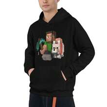 Sudadera con Capucha para Hombre de  - Sudadera Negra con Bolsillos |   Ropa para Hombres Fans, Sudaderas Gruesas, Sudadera con Capucha, Sudaderas y Camisetas S - Negro - Ver 2