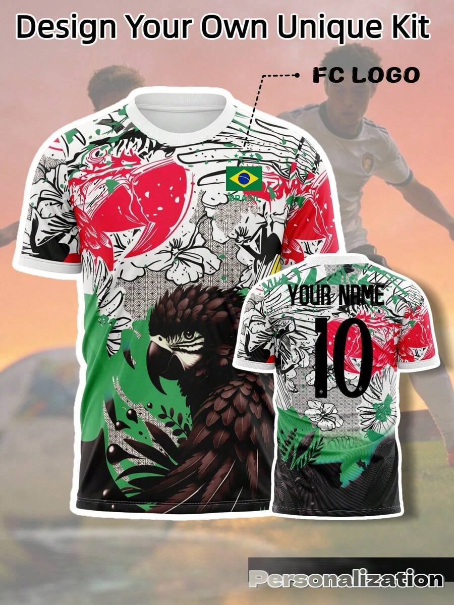 Personalize Your Mexican National Soccer Team Jersey: Available In Green, White, And Red, With The Option To Add Your Name And Number. Made With Lightweight, Quick-Drying Fabric. - 白色 - 查看 1