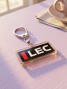 1pc/6pcs F1 Driver Lec Theme Acrylic Keychain, Featuring LEC Logo, #16 Helmet, Classic Radio Quotes, Banana And Racing Car Pattern, Minimalist Style, High Transparency Acrylic Material, Asymmetrical Silhouette, High Definition Print With D-Ring, Fashionable Multi-Functional Bag Charm And Racing Merchandise, Suitable For Back To School, Racing Fan Gatherings, Race Support, Daily Wear And Gifts, All Seasons - Multicolor - View 6
