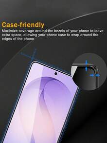 2 Packs Tempered Glass Screen Protector ForSamsung Galaxy S26 Ultra/S26+/S26/S25 Ultra/S25+/S25/S25 Edge/S24 Ultra/S24+/S24/S23 Ultra/S23+/S23/S22 Ultra/S22+/S22 | 9H Hardness Anti-Scratch Anti-Fingerprint Easy To Install Case Friendly HD Film | Holiday Phone Accessory Gift - Clear - View 5