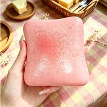 5cm Pale Yellow Cheese Toast Cream Simulation Soft Hand Toy For Adults 14+ Soft Dough Texture Silent Slow Rebound Stress Relief Office Desk Decor 2026 Popular Healing Small Ornament - Multicolor - View 9