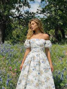 Women Midi Dresses - Goose Yellow - View 8