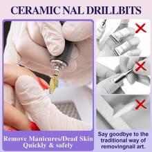 Golden 1PC Professional Nail Drill Bit Cone Carbide Manicure Drill For Electric Milling Cutter Nail Files Buffer Nail Art Equipment Accessory - Gold - View 4