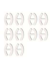 10pcs/8pcs/4pcs Bra Strap Buckles 4 Colors H-Shaped Bra Straps With Anti-Slip Clips, Cross Strap Buckles For Bra Strap Fixer, Invisible Bra Strap Clips, Suitable For Cross-Style Bras, Women's Bra Accessories, Travel, Sports, Outdoor Activities, Belts, Back To School Supplies, Etc. - Multicolor - View 10