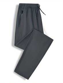 Pantalones Deportivos Talla Grande Hombre, Ajuste Extragrande para Hombres Altos y Robustos, Transpirable Cómodo Versátil Moderno Ideal Fitness y Ejercicio - humo gris - Ver 6