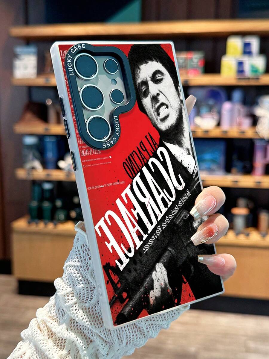 Fashionable Color-Changing Phone Case With Iridescent Chameleon Effect, Retro Gangster Movie Poster Design, Shockproof And Anti-Slip Protection, Gift For Mom, Boyfriend, Family And Friends, Compatible With IPhone 11/12/13/14/15/16/17 Series And Galaxy S20/S21/S22/S23/S24/S25/S26 Ultra/Plus/FE MXBSL2112 - BSL-BYG-MXBSL2112 - 查看 1