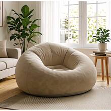 Canapé gonflable – Chaise de camping d'extérieur au design sphérique, chaise longue pliable avec dossier et accoudoirs pour le et le camping - défaut - Voir 5