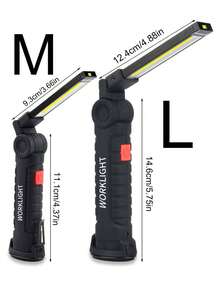 1pc Rechargeable LED Work Light, Portable Flashlight With Adjustable Rotation, 4 Lighting Modes, Magnetic Base And Hook, Suitable For Home/Outdoor/Repair/Camping/Emergency - Multicolor - View 8