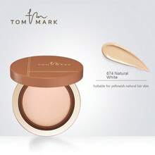 TOM MARK 榛果氣墊粉底液 適合乾性肌膚，保濕遮瑕、持久，正裝 12g + 補充裝 12g - 01 Natural - 查看 1
