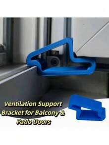 1/5pcs Door And Window Stopper, Durable Anti-Collision Buffer Strip And Rail Lock Set, Suitable For Balcony Partition, Ventilation And Privacy Protection, Easy Installation, Fit For Patio Door, Bedroom Essential, Home Gift - Multicolor - View 8