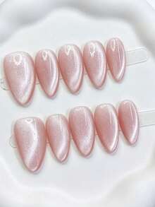 Zysa 10pcs Handmade Nails Press On Nails Short Nails For Summer Vacation Graduation Party - Multicolor - View 2