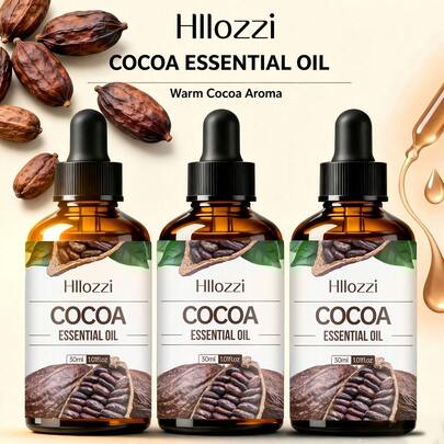 Hllozzi 可可精油，擁有豐富、溫暖且舒適的經典美食香調，能深層滋潤肌膚，使其柔軟光滑且光澤亮麗。適合所有膚質，是按摩、護膚和美甲護理的理想選擇。
