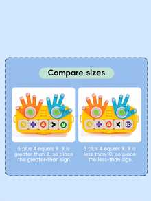 3+ Years Old Preschool Educational Toys, Numeric Counting Building Blocks, Family Math Learning Manipulatives, Finger Counting Math Toys, 3+ Years Montessori Learning Tools - Multicolor - View 6