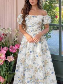 Women Midi Dresses - Goose Yellow - View 6