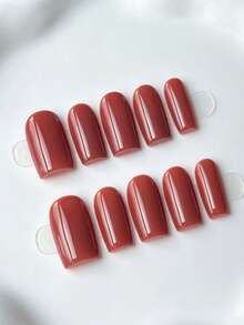 Zysa 10pcs Handmade Nails Press On Nails Short Nails For Summer Vacation Graduation Party - Multicolor - View 2