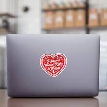 3 Inch "I Support Women's Rights And Mistakes" Sticker, Empowering Inspirational Quote Decal, Suitable For Laptops, Water Bottles, Notebooks, Cups, Ideal For Students, Teachers, Office Workers, Creative Professionals, Retail Workers And Those Who Love Bold Women's Power - A - View 2