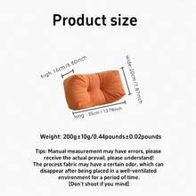 Back Pillow For Chair, Lumbar Support Pillow For Office Chair Lower Back Pain Relief Soft Cushion Car Bed Couch Sitting High Elasticity (Green, 35cm*16cm*20cm) - Orange - View 9