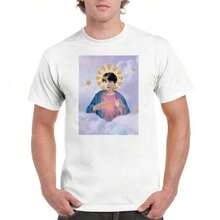Camiseta Casual Blanca de Manga Corta Unisex Maki JJKS, Estilo Anime, para Uso Diario y Conciertos, Suave, Transpirable, de Algodón de Verano, para Fans, Tops de Mujer - Blanco - Ver 1