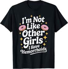 Embarrassing T-Shirt With Adult-Inappropriate Humor About Hemorrhoids - Black - View 2