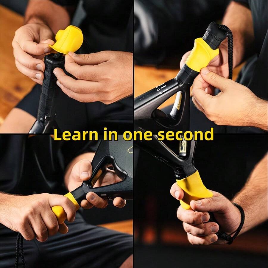 Alat Koreksi Genggaman Raket, Cocok untuk Padre, Tenis, dan Squash - Koreksi Genggaman Anda Secara Instan | Tingkatkan Kontrol, Kekuatan, dan Presisi, Alat Koreksi Genggaman Eropa yang Sempurna - MultiWarna - View 1