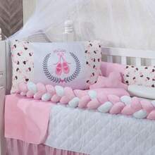 Lua Crib Kit 07 American And National Pieces For Boys And Girls With Side Protector And Braid - Shoe - View 2