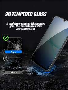 Pelindung Layar Ponsel Android Anti Guncangan 3 Buah, Pelindung Layar Privasi, Lapisan Film Bening Definisi Tinggi, Desain Anti Intip, Pas Layar Penuh Tanpa Celah, Tahan Gores, Sentuhan Sensitif, Kompatibel dengan Berbagai Casing Ponsel, Kompatibel dengan A54/A15/A05s/A35/A54/A55/A16/A17/S20 FE/S21 FE/S23 FE dan Lainnya, Hadiah Hari Ibu, Hadiah Ulang Tahun - Hitam - View 3