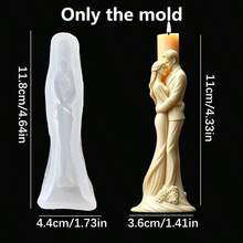 1pc Couple Handmade Silicone Casting Mold - Complete Sculpture Mold And Casting Powder Tool, Preserving Every Detail, Suitable For Anniversary, Mother's Day, Fun Date Night, Gifts For Men And Women, Valentine's Day, Christmas, Birthday - Couple Pillar Mold - View 4