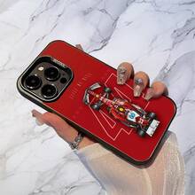 Funda para teléfono: Funda para teléfono de coche de carreras rojo n.º 44, diseño elegante de gama alta con acabado plateado liso, antiamarilleo, duradera, antiarañazos, a prueba de caídas. Apta para 17/16/XXS/XR/11/12/13/14/15/16 Plus/17 Pro Max. Para el Día de San Valentín, Día de los Presidentes. - Multicolor - Ver 5