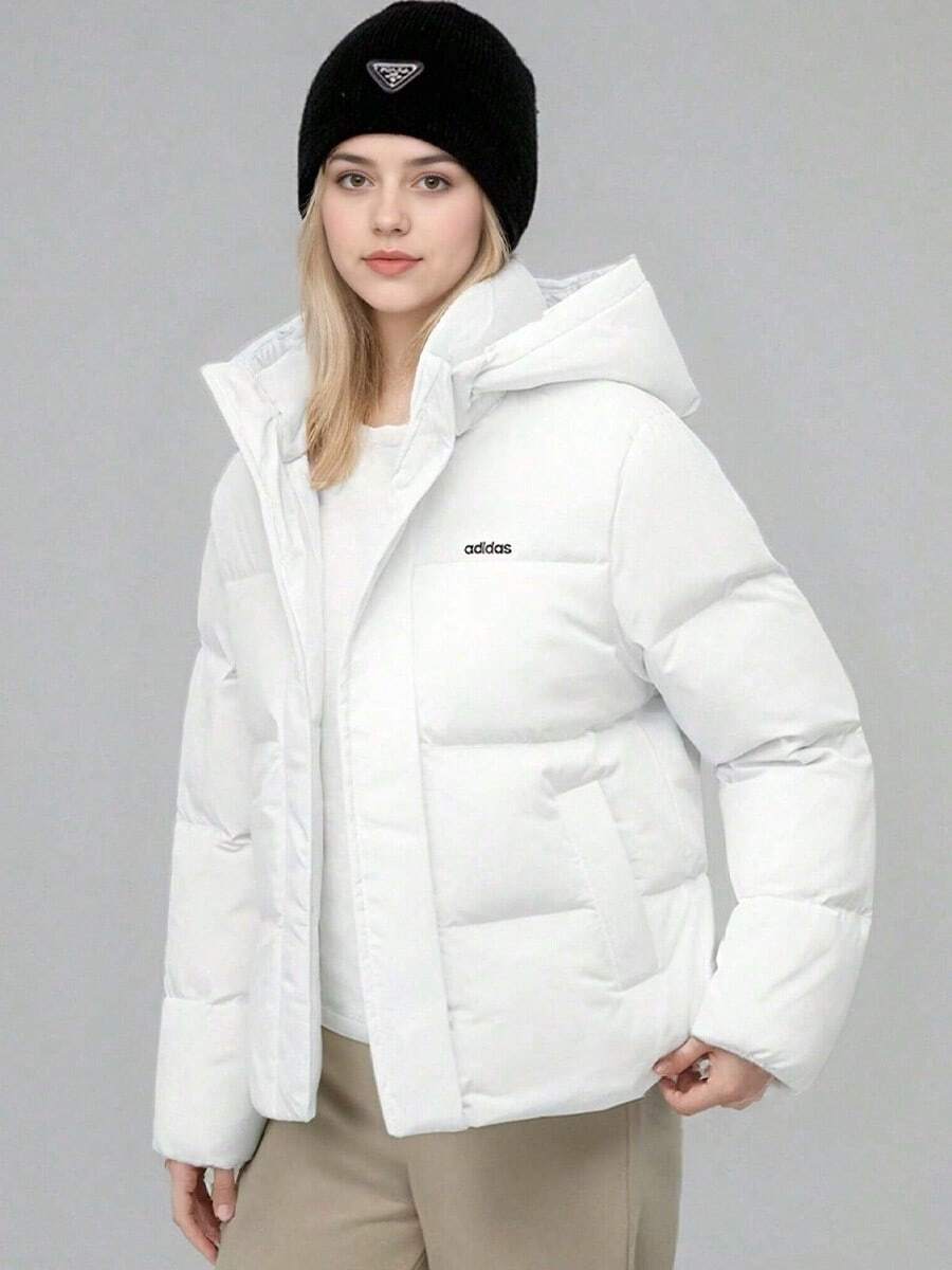 Adidas 阿迪達斯2025年新款女裝輕運動外套上衣鴨絨羽絨服 - 白色 - 查看 1