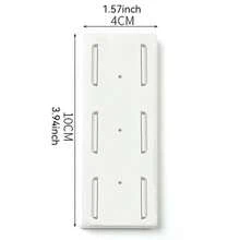 4pcs No-Drill Power Strip Storage Rack, With Cable Clamp And Cable Management Design, Securely Adheres To Fix Power Strip, Organize Home, Kitchen, Bedroom And Office Wall Wiring, Prevent Electrical Leakage - Multicolor - View 11
