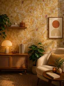 Self-Adhesive PVC Wallpaper, Washable, Decorative Wood Pattern, 5m X 10m Roll, For Home Renovation And Decoration, Living Room, Bedroom, Kitchen, Furniture, Patterned Wall Covering. - G201 - 查看 4