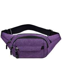 Bolso de cintura unisex, bolso de negocios de gran capacidad multifuncional, billetera para teléfono de deportes al aire libre duradera (posición de la hebilla no fija) - Multicolor - Ver 11