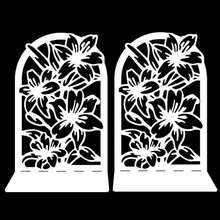 Hollow Metal Bookend With Natural Floral Pattern, Suitable For Organizing And Decorating Bookshelves And Bookcases, An Artistic Gift For Book Lovers, Bibliophiles And Office Workers - One Size - View 18
