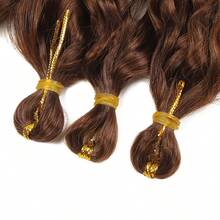9pcs/Set Curly Synthetic Hair Bundles Pre-Stretched Professional Grade Suitable For Crochet Hair Hot Water Styling 30inch/75cm Crochet Hair Extensions Heat Resistant Wavy Hair French Curl High Temperature Hair - Multicolor - View 8