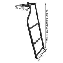 YUNRUX Tailgate Ladder, Universal Tailgate Ladder, Foldable Truck Tailgate Ladder - A - View 2