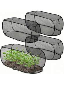 1pc Foldable Pop-Up Mesh Plant Greenhouse Cover, Durable And Sturdy Material, Raised Bed Animal And Insect Protection Net, Suitable For Fruits, Vegetables And Seedlings, Reusable - Multiple Styles - View 1