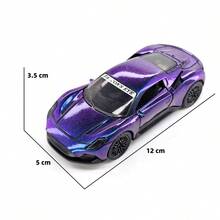 Boys Exclusive Racing Car Toy Realistic Sports Car Model Home Desktop Decoration Creative Toy - Purple - View 6