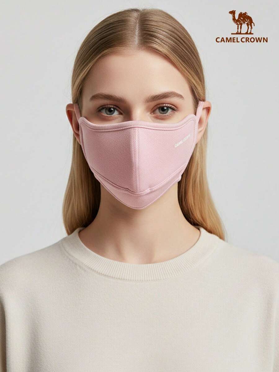 CAMEL CROWN Outdoor 3D Sculpted Windproof Face Mask, Slimming Face Effect, Unisex Highly Attractive Design, Thermal Lined Hiking Cold-Proof Warm Mask, Suitable For Autumn/Winter - Pink - View 1