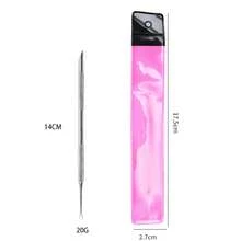 新款雙頭不鏽鋼圓頭斜面死皮推棒/修剪器，美甲工具，美甲用品，返校季，指甲，指甲尖美甲工具，美甲與足部護理工具 - 銀色 - 查看 7