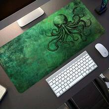 1pcThis Large Gaming Mouse Pad Features A Mysterious-Style Background Design And A Non-Slip, Washable Rubber Base; It Is Suitable For Use As Office Gear, A Computer Accessory, Or A Desktop Decoration. - Mouse Pad - View 5