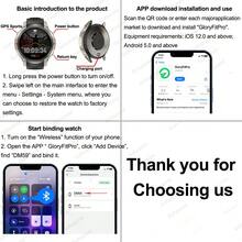 GUHUAVMI Smartwatch GPS Olahraga Outdoor Pria Terbaru 2026 yang Tahan Lama, Unduhan Offline GPS Asli, Pemosisian GPS Presisi Tinggi, Layar Sentuh Penuh AMOLED HD 1,43 Inci 466*466, Jam Tangan Renang Tahan Air 5ATM, Panggilan Bluetooth, Asisten Suara, Fungsi Pengingat, 170+ Mode Olahraga, Pelacak GPS, Kompas/Ketinggian/Barometer, Pelacak Aktivitas, Jam Tangan Pelacak Kebugaran dengan Penghitung Langkah, Jarak, Kalori, Smartwatch Wanita, Desain Modis Dua Warna, Baterai Kapasitas Besar 500mAh, Kompatibel dengan iOS dan Android - View 12
