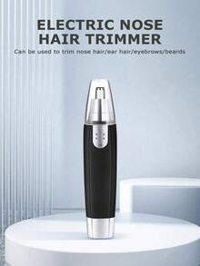 2pcs Unisex Waterproof Nose Hair Trimmer - Dual Blades And Quiet Motor, Painless Removal Of Ear And Facial Hair - 2 nose hair trimmers - View 2