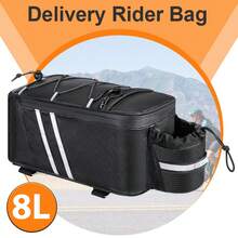 Tas Belakang Sepeda NEWBOLER dengan Kantong Botol Air Kapasitas Besar 8L, Tas Sepeda PVC - MultiWarna - View 14
