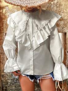 Women Blouses & Shirts - Blanco - View 7