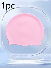1/10Pcs Premium Silicone Swim Cap For Adults & Teens, Waterproof Elastic Hat With Ear Protection, Fits Long & Short Hair, Windproof Warm For Winter. Anti-Slip High Elastic, No Deformation, Great For Pool, Beach, Surf, Diving, Fitness & Water Sports - Multiple Styles - View 13