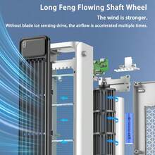 Desk Fan Tower Fan Cooling Fan, Portable Oscillating Fan With 100-Speed Options, 1800mAh*2 Rechargeable Battery ,Dual Air Circulation, 110° Oscillation, Table Fan For Bedroom Dorm Room Office Desktop - Other - View 9